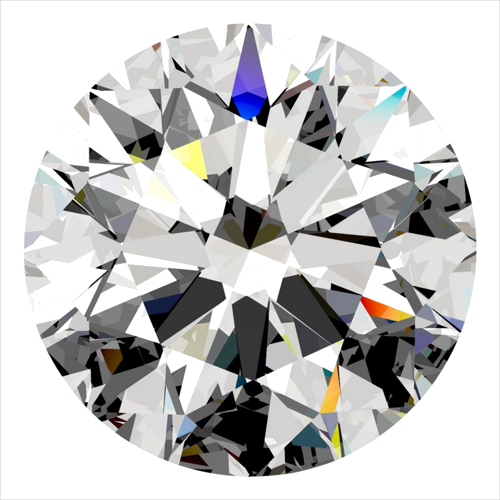 0.42 carat E-VS2 Excellent cut Natūralus Round Deimantas (1)
