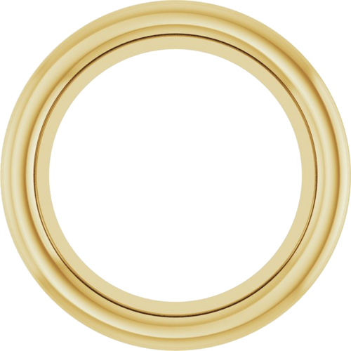 14K Yellow 5.6 mm Round Bezel-Set Slide Pendant Mounting (1)