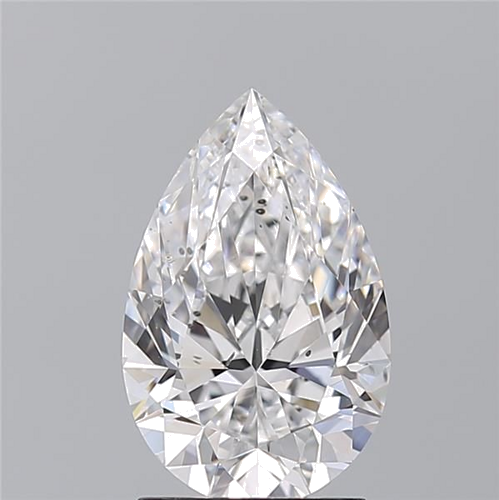 2.02 carat D-SI1 Natūralus Pear Deimantas (1)