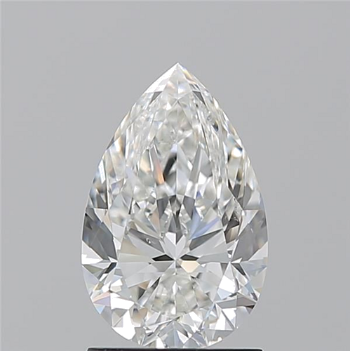1.5 carat G-SI1 Natūralus Pear Deimantas (1)