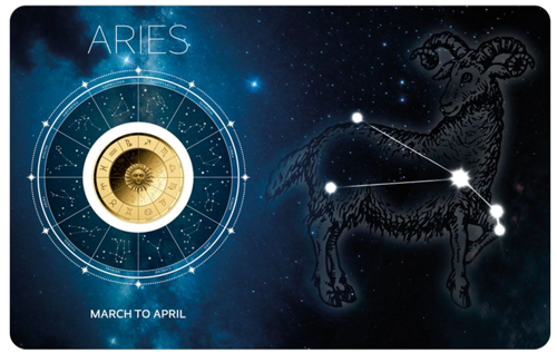 1/1000 oz Avinas (Zodiac Series) 3000 frankų Čadas auksinė moneta (1)