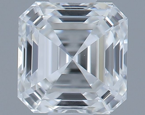 0.5 carat F-VVS2 Natūralus Asscher Deimantas (1)