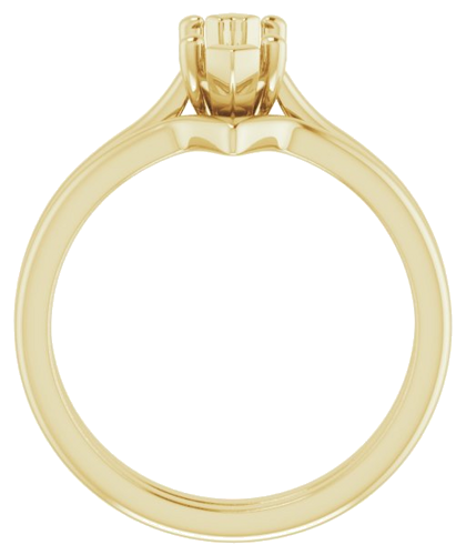 Sužadėtuvių Žiedas „Solitaire“ 585 Geltonojo Aukso Marquise 10mm x 5mm (7)