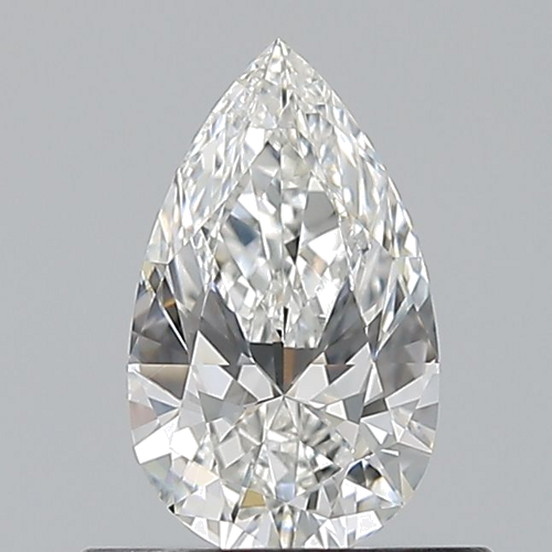 0.51 carat F-VVS1 Natūralus Pear Deimantas (1)