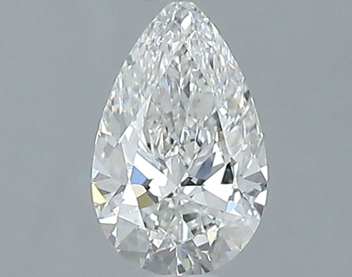 0.51 carat F-VVS2 Natūralus Pear Deimantas (1)