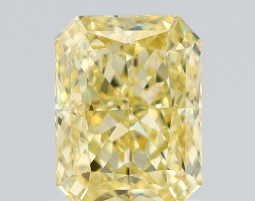 1.01 carat Fancy Yellow-VVS2 Natūralus Radiant Deimantas (1)