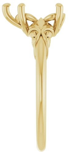 Sužadėtuvių Žiedas „Solitaire“ 14k yellow gold Pear 10mm x 7mm (4)