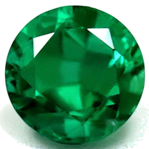 0.65 carat GREEN Round Smaragdas (1)