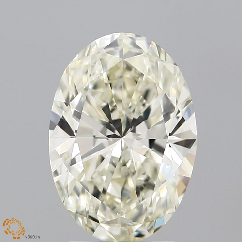 3.02 carat K-VVS2 Natūralus Oval Deimantas (1)