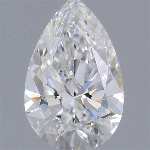 0.42 carat D-VVS2 Natūralus Pear Deimantas (1)