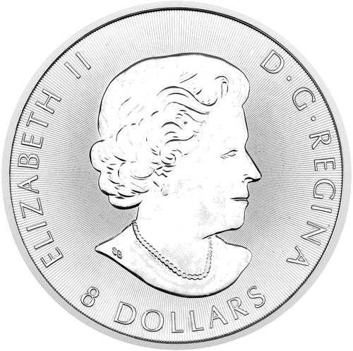 1 1⁄2 oz Kļavas lapas 2016 Kanāda sudraba monēta (2)