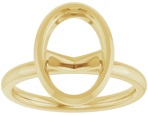 Sužadėtuvių Žiedas „Bezel-Set Solitaire“ 14k yellow gold Oval 11.5mm x 8mm (3)
