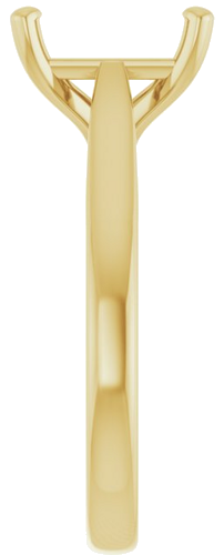 Sužadėtuvių Žiedas „Solitaire“ 417 Geltonojo Aukso Emerald 9mm x 7mm (4)