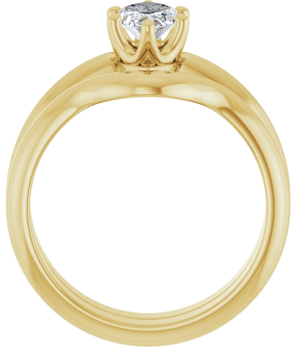 Sužadėtuvių Žiedas „Solitaire Crown-Inspired“ 14k yellow gold Marquise 10mm x 5mm (7)