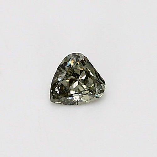 0.18 carat Fancy Grayish Yellowish Green-SI2 Natūralus Heart Deimantas (1)