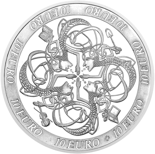 2007 Keltų kultūra Airija auksinės ir sidabrinės Proof monetų rinkinys (2)