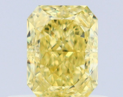 0.53 carat Fancy Intense Yellow-VS1 Natūralus Radiant Deimantas (1)