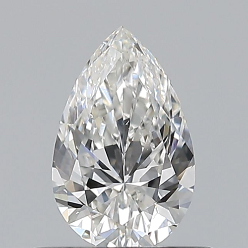 0.5 carat G-VS2 Natūralus Pear Deimantas (1)