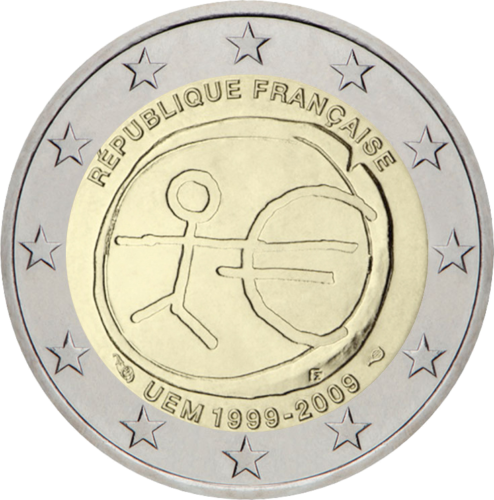 2009 France EMU 2 euro coin (1)
