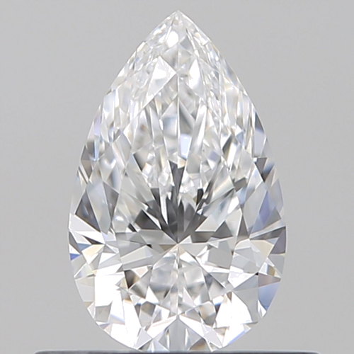 0.52 carat D-VVS2 Natūralus Pear Deimantas (1)
