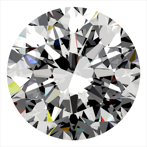 0.5 carat G-VS2 Very Good cut Natūralus Round Deimantas (1)