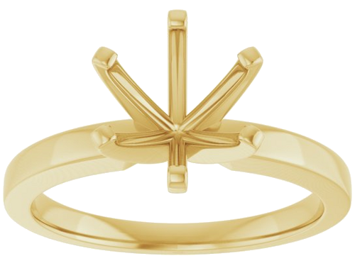 Sužadėtuvių Žiedas „Solitaire“ 14k yellow gold Round 8.2mm (3)