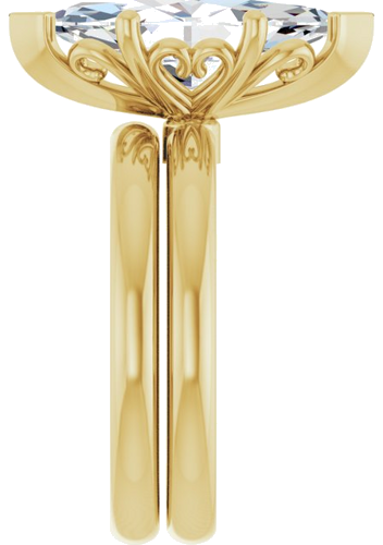 Sužadėtuvių Žiedas „Solitaire“ 14k yellow gold Marquise 16mm x 8mm (9)