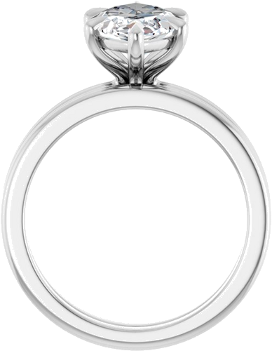 Sužadėtuvių Žiedas „Claw-Prong Solitaire“ 14k white gold Marquise 14mm x 7mm (7)