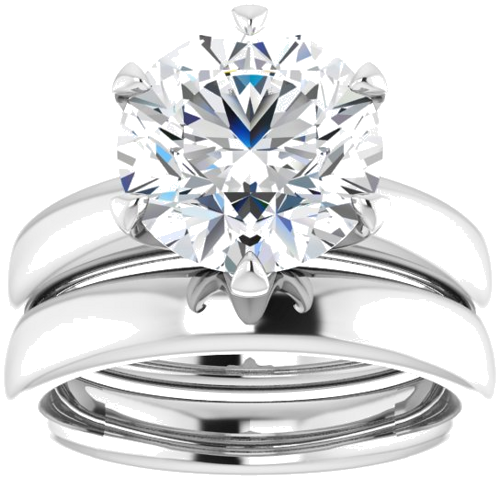 Sužadėtuvių Žiedas „Solstice Solitaire®“ 950 Platinos Round 10mm (8)
