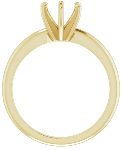 Sužadėtuvių Žiedas „Solitaire“ 585 Geltonojo Aukso Round 6.5mm (2)