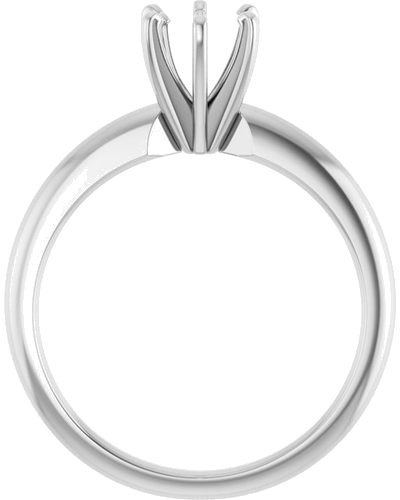 Sužadėtuvių Žiedas „Solitaire“ 14k white gold Round 5.7mm x 6mm (2)