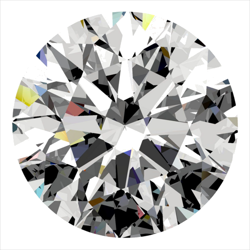 0.42 carat D-VVS1 Excellent cut Natūralus Round Deimantas (1)