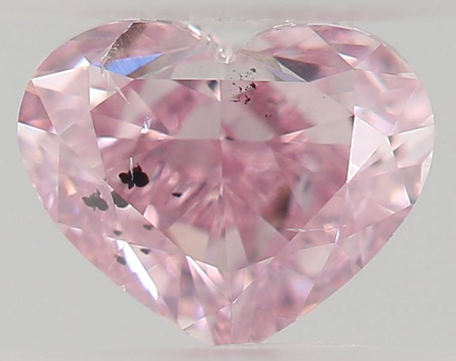 0.31 carat Fancy Intense Purplish Pink-SI2 Natūralus Heart Deimantas (1)