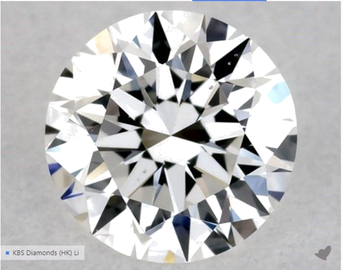 0.3 carat E-SI1 Excellent cut Natūralus Round Deimantas (1)