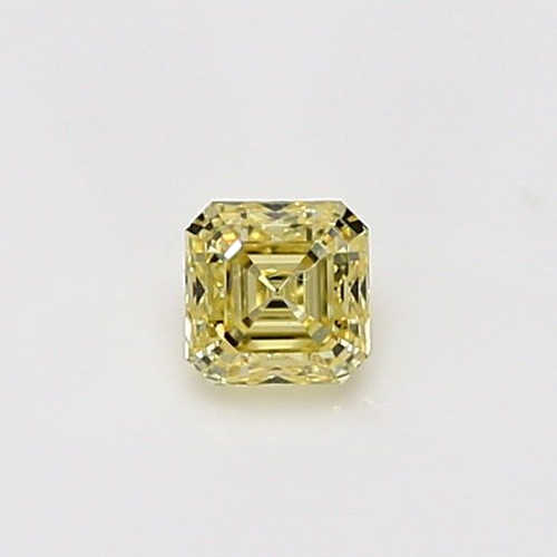 0.35 carat Yellow-VS2 Natūralus Asscher Deimantas (1)