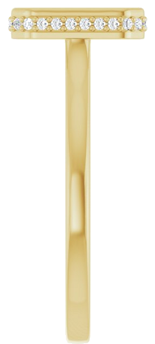 Sužadėtuvių Žiedas „Hidden Halo-Style“ 14k yellow gold Emerald 9mm x 7mm (4)