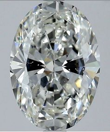 2.21 carat H-SI1 Natūralus Oval Deimantas (1)