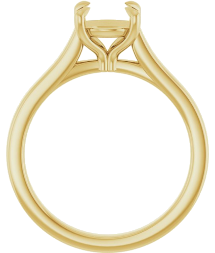 Sužadėtuvių Žiedas „Claw-Prong“ 14k yellow gold Round 7.4mm (2)