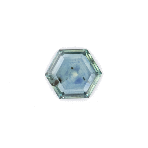 0.66 carat GREEN Hexagonal Safyras (1)
