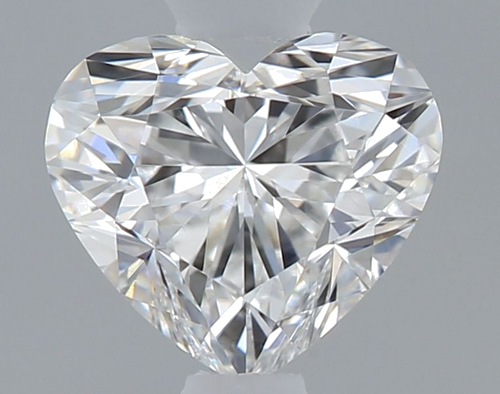 0.46 carat F-VVS2 Natūralus Heart Deimantas (1)