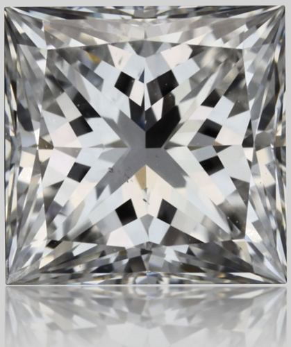0.7 carat F-SI1 Natūralus Princess Deimantas (1)
