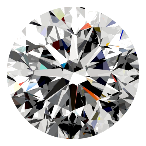 0.3 carat D-VS2 GD cut Natūralus Round Deimantas (1)
