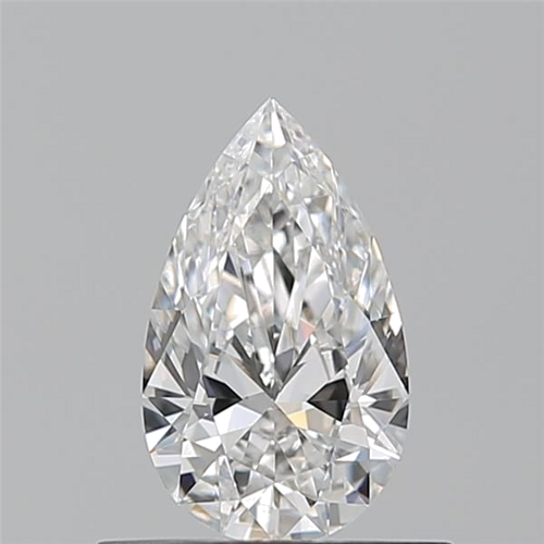 0.52 carat F-VVS2 Natūralus Pear Deimantas (1)