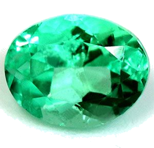 0.58 carat GREEN Oval Smaragdas (1)