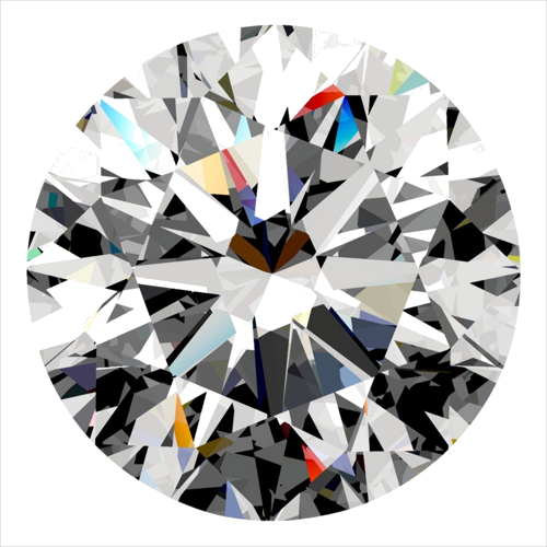 0.3 carat E-SI1 Excellent cut Natūralus Round Deimantas (1)