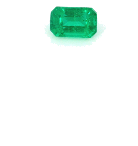 0.32 carat GREEN STEP cut Octagonal Smaragdas (1)