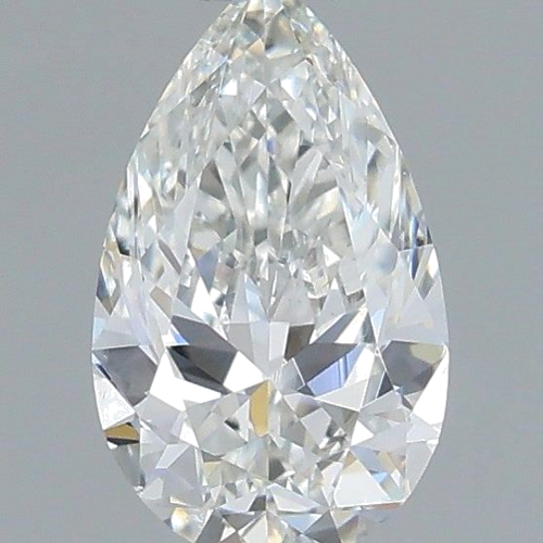 0.5 carat G-SI2 Natūralus Pear Deimantas (1)