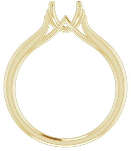 Sužadėtuvių Žiedas „Solitaire“ 585 Geltonojo Aukso Round 5.8mm (2)