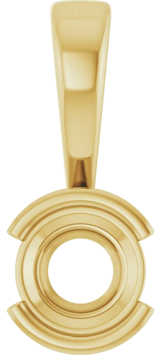 Pakabukas „Half-Bezel Solitaire“ 585 Geltonojo Aukso Round 5.2mm (1)