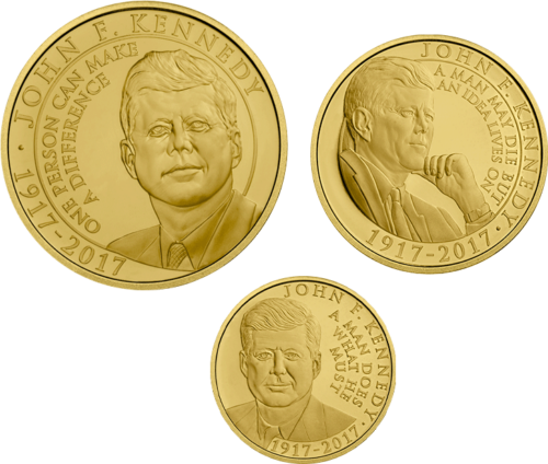 2017 USA John F. Kennedy Gold Coin Set (2)